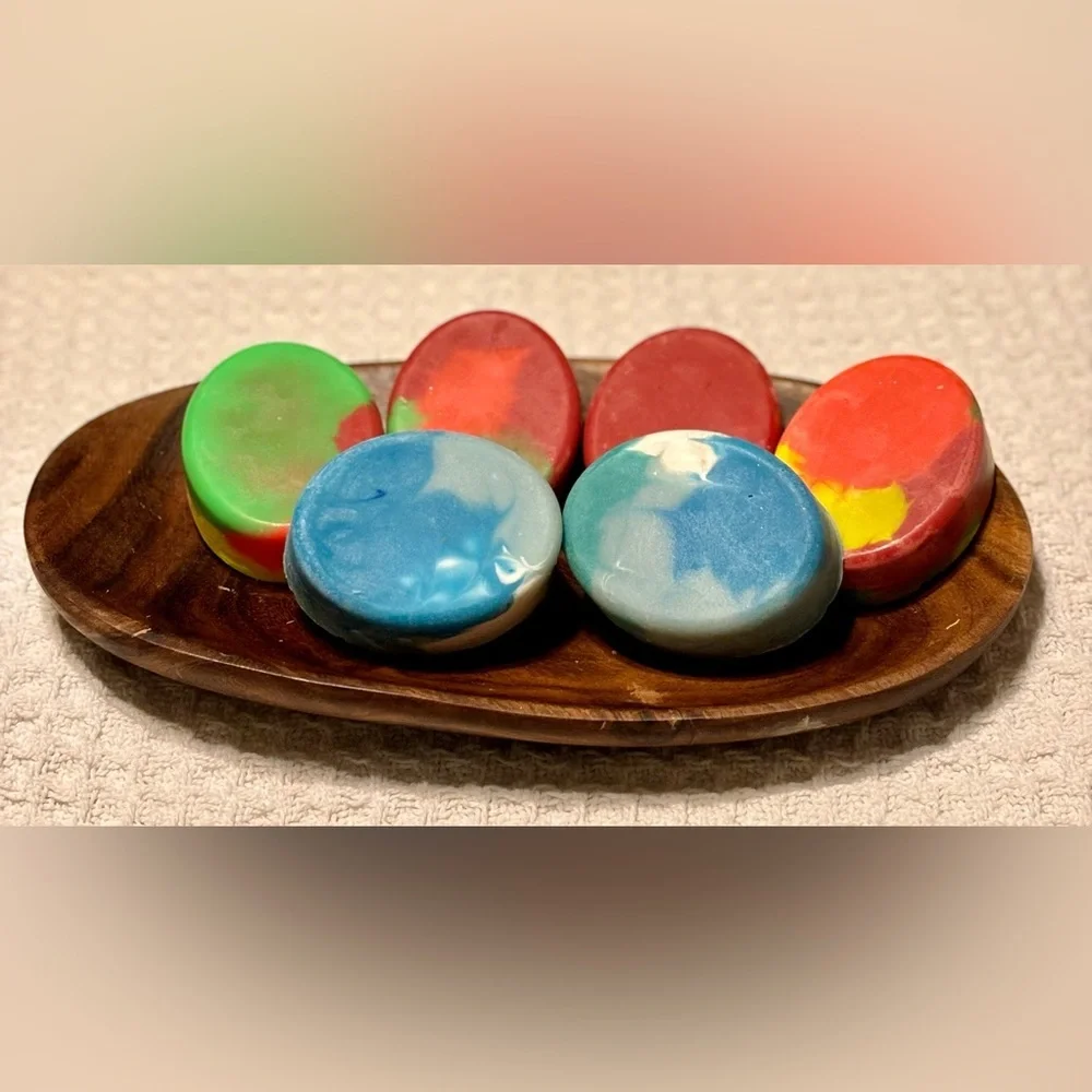 One set left- Hand crafted set of two artisan guest soaps - Picture 1 of 6